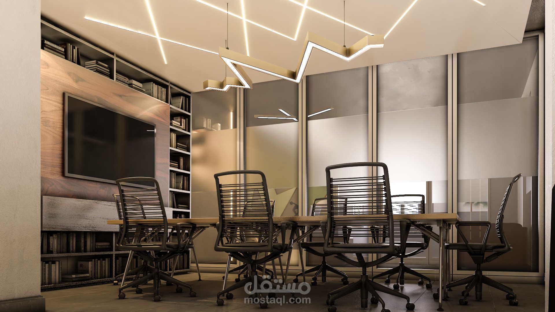 تصميم غرفة إجتماعات لشركة بالسعودية