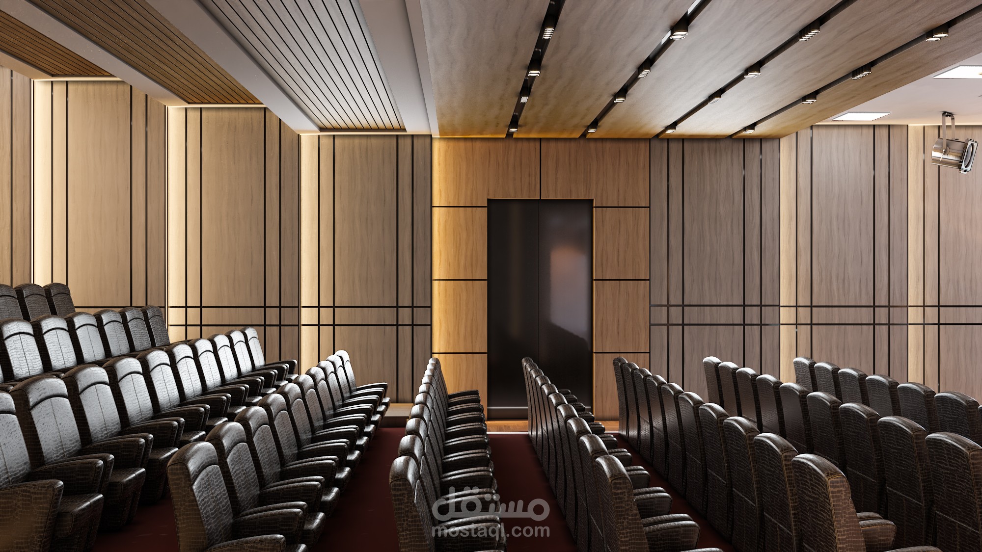 تصميم داخلى لمدرج (stage) قاعة