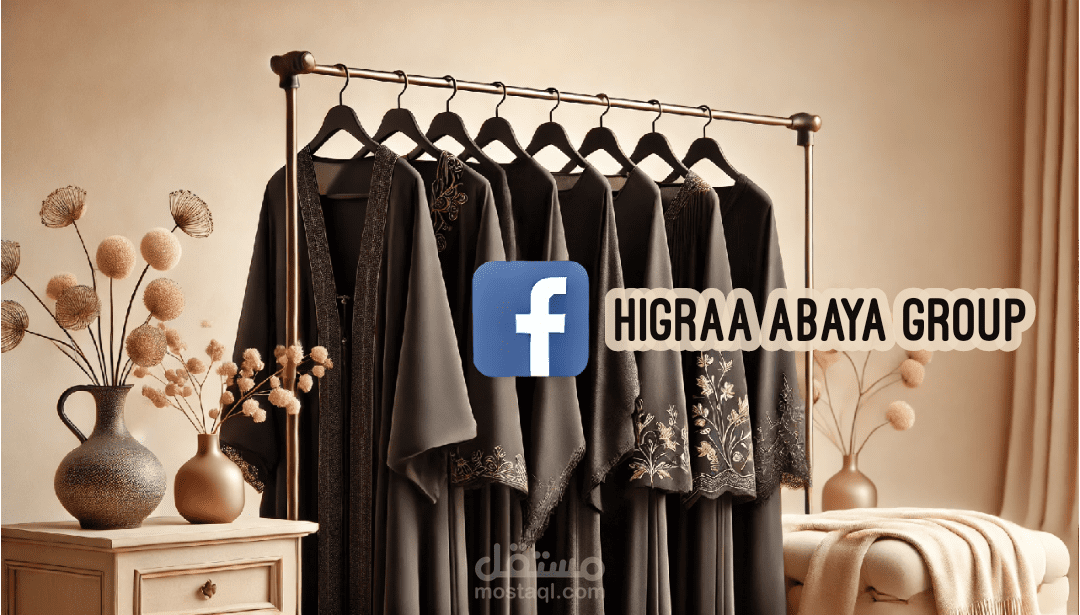 تصميم غلاف فيسبوك لبراند عبايات