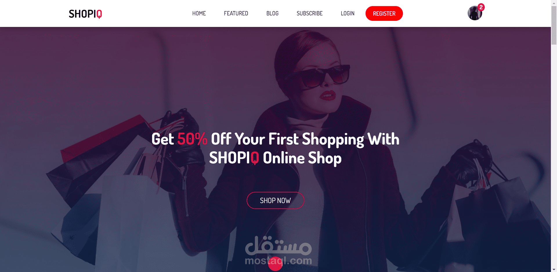 ShopIQ Ecommerce  Template