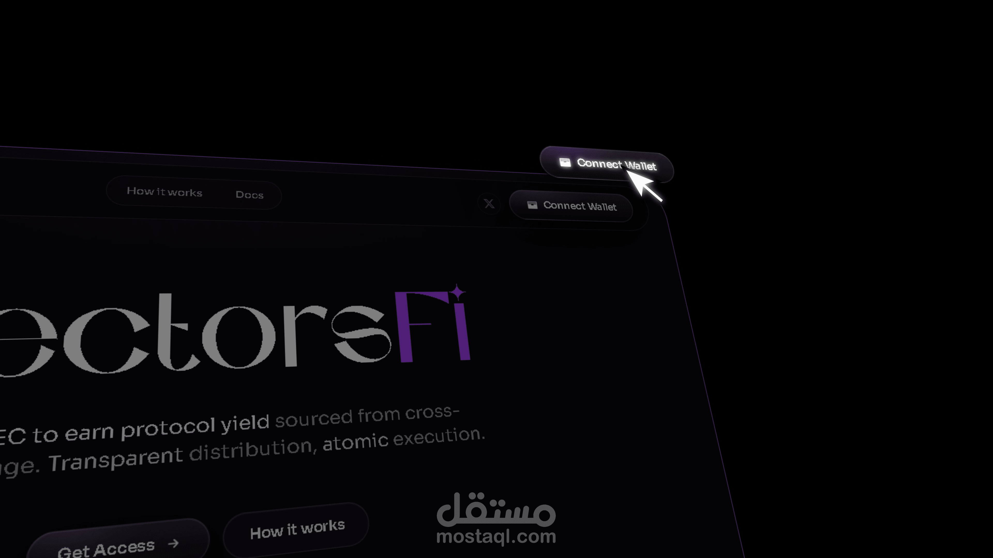 VectorsFi website walkthrough