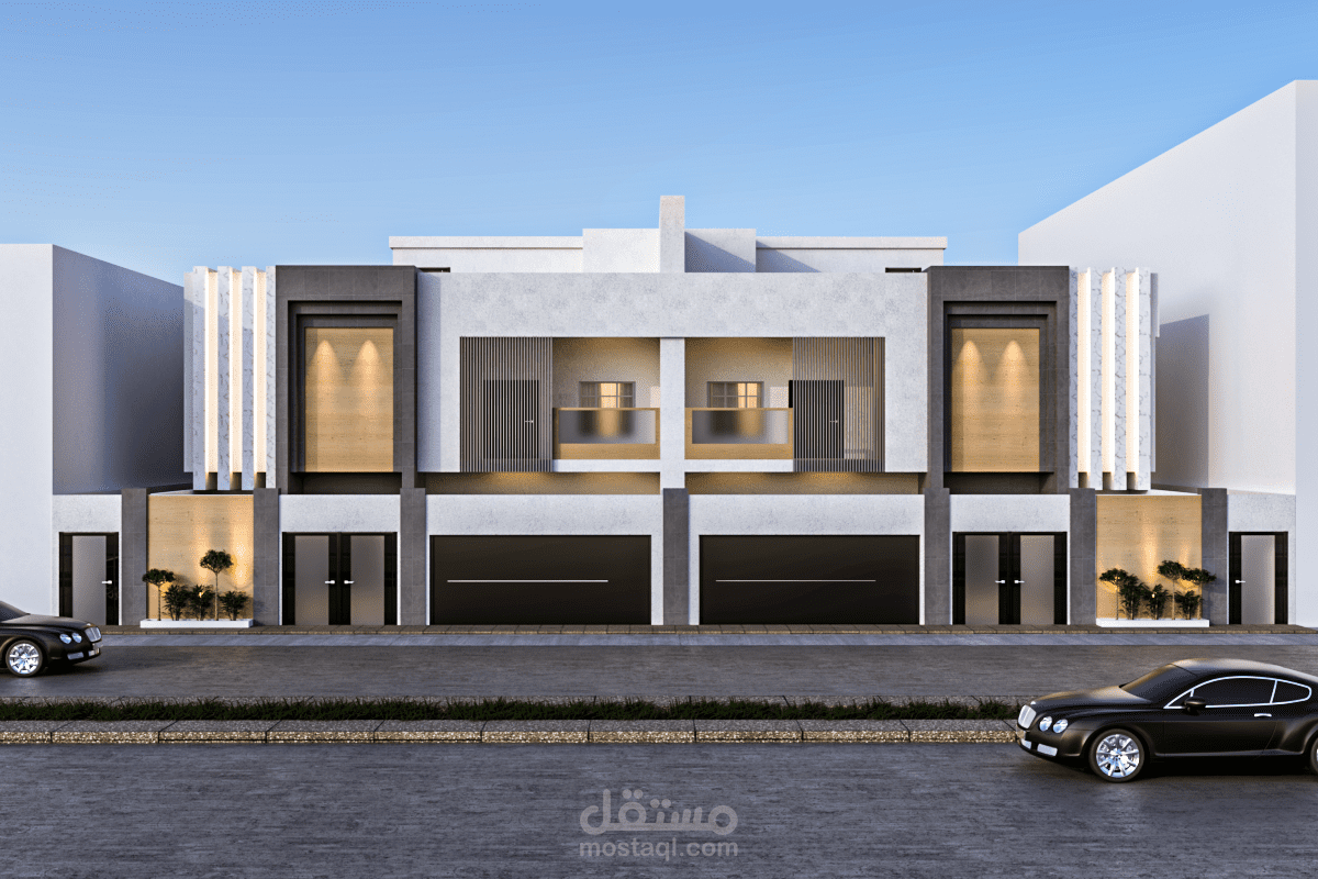 عمل واجهه لمبنى سكني