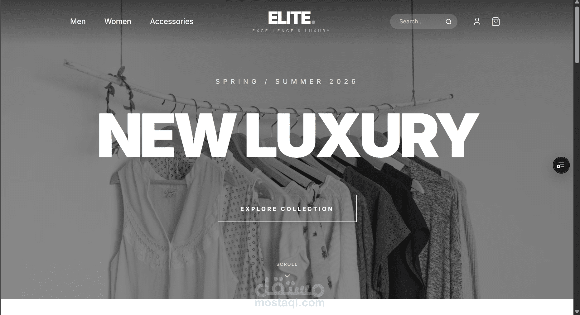 متجر إلكتروني متكامل (Full-Stack) لبيع الملابس باستخدام Next.js و Django