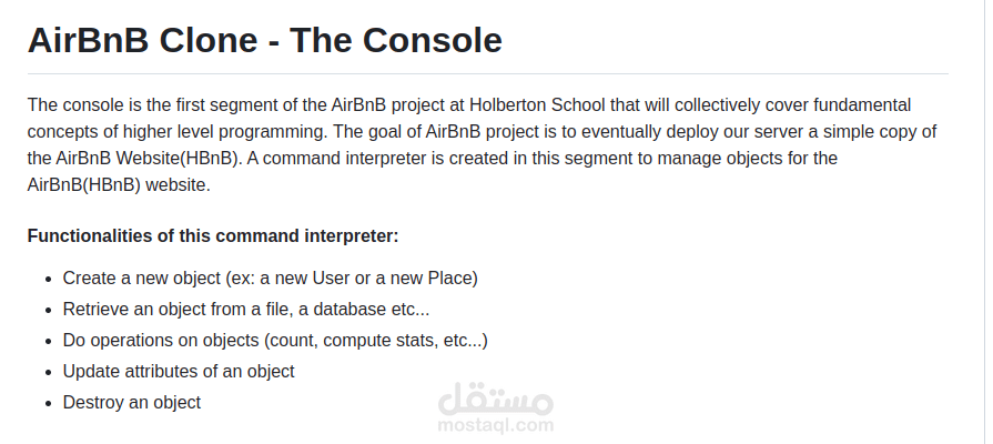 AirBnB Clone - The Console