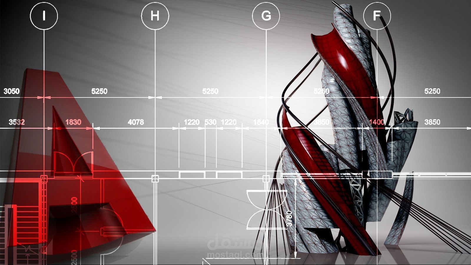 رسم وتصميم مخططات إنشائية ومعمارية 2D على برنامج Auto-CAD