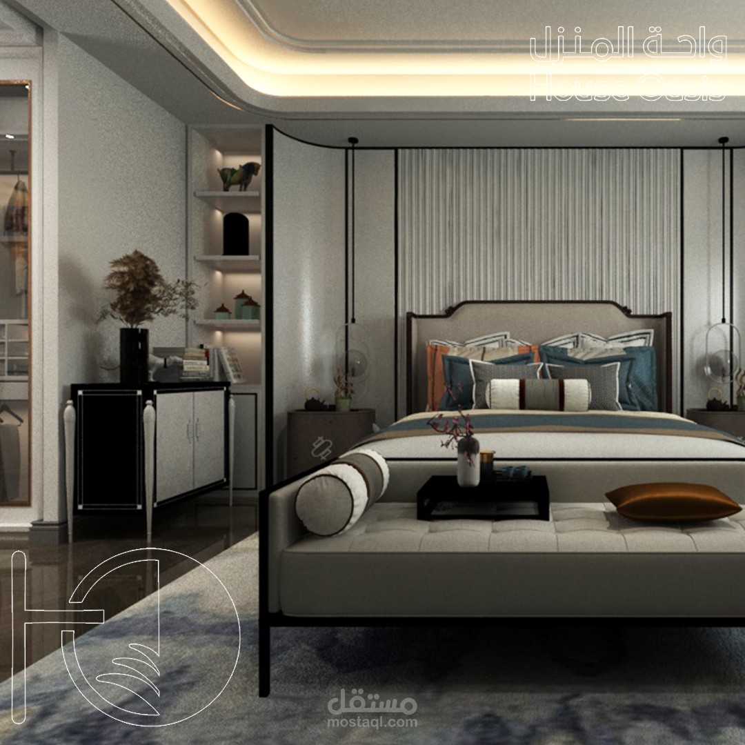 تصميم داخلي لغرفة نوم