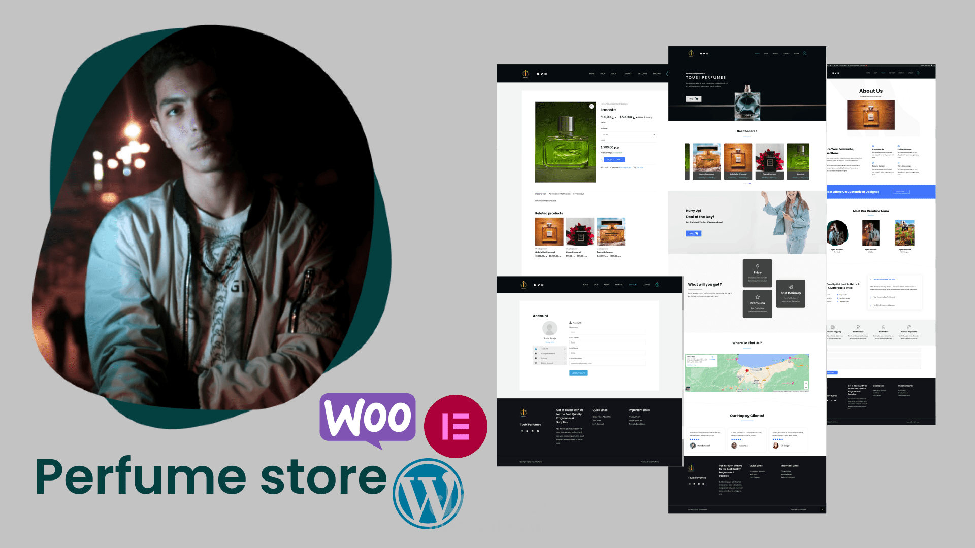 متجر عطور بالووردبريس و ووكومرس