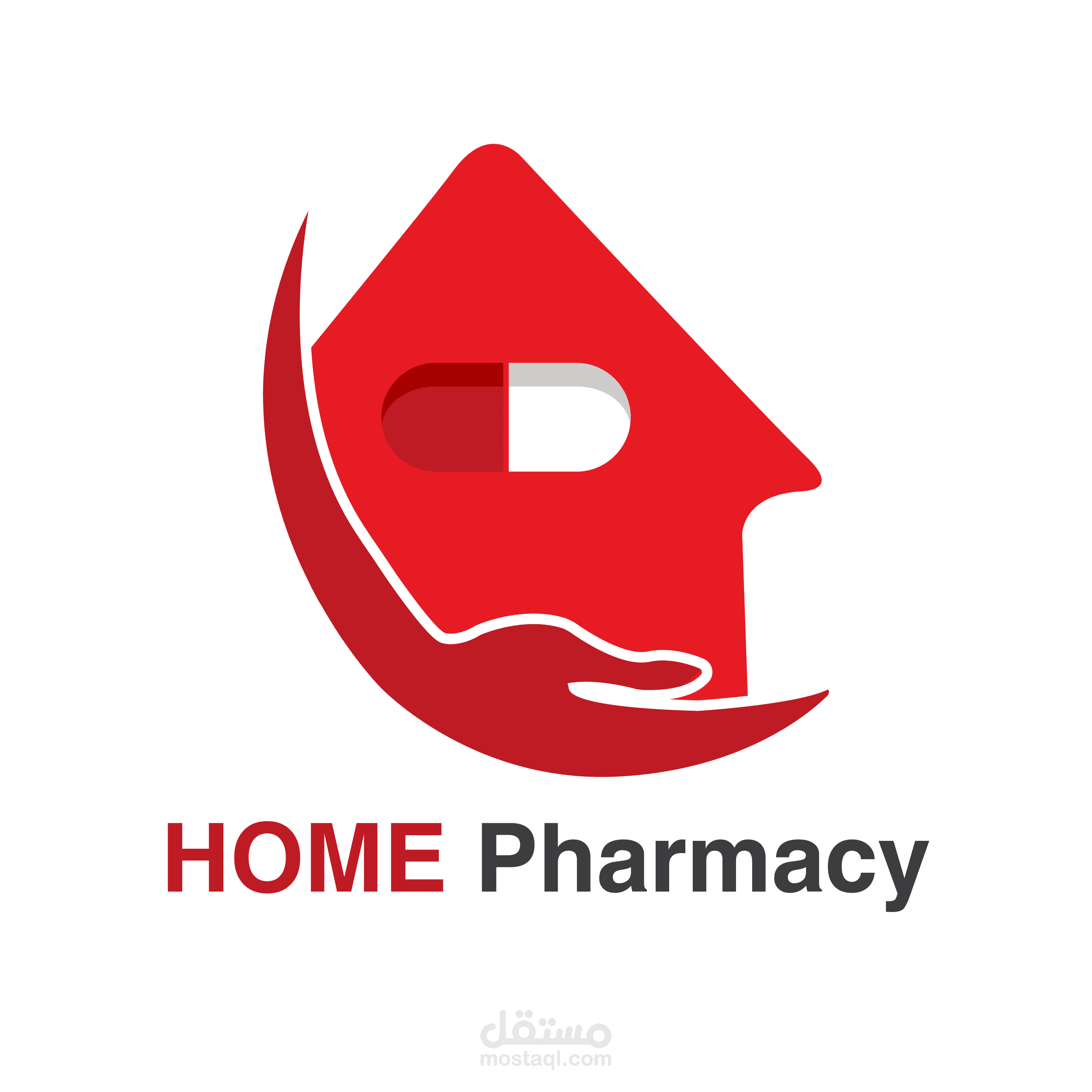 تصميم شعار صيدلية Home Pharmacy