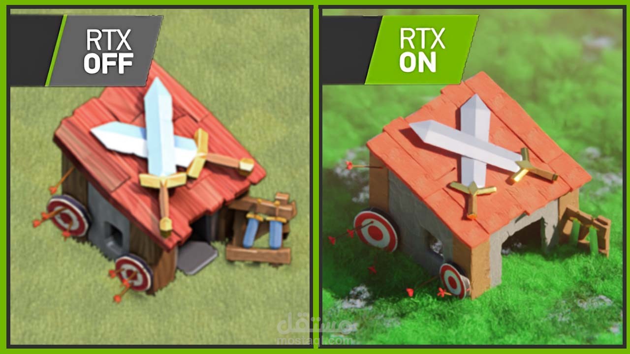 رسومات 3d للعبة مقتبسة  جدا من clash of clans