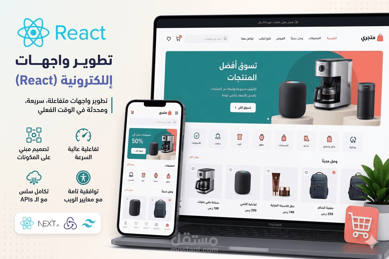 تطوير موقع أفلام باستخدام React JS