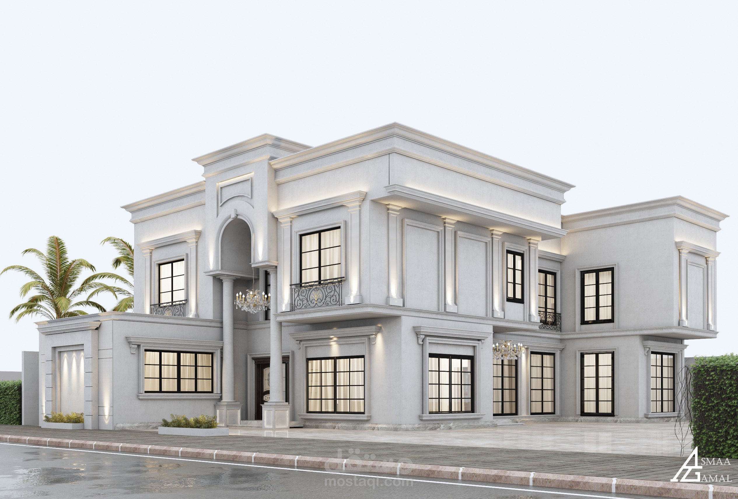 واجهه فيلا كلاسيك