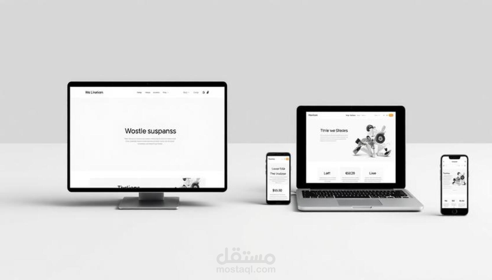 تصميم وتطوير صفحة هبوط احترافية باستخدام React و TailwindCSS