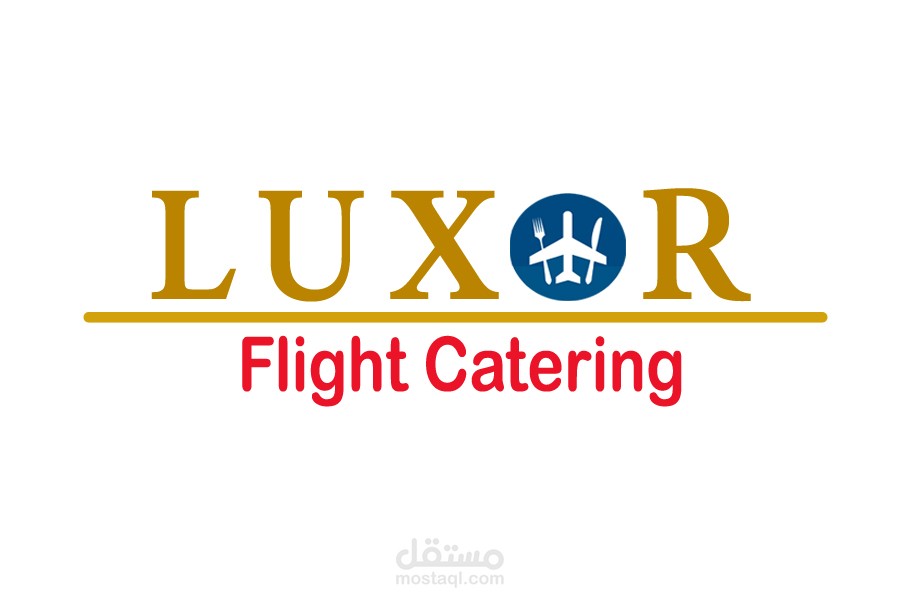 (LUXOR -Flight Catering) Logo & Slogan
