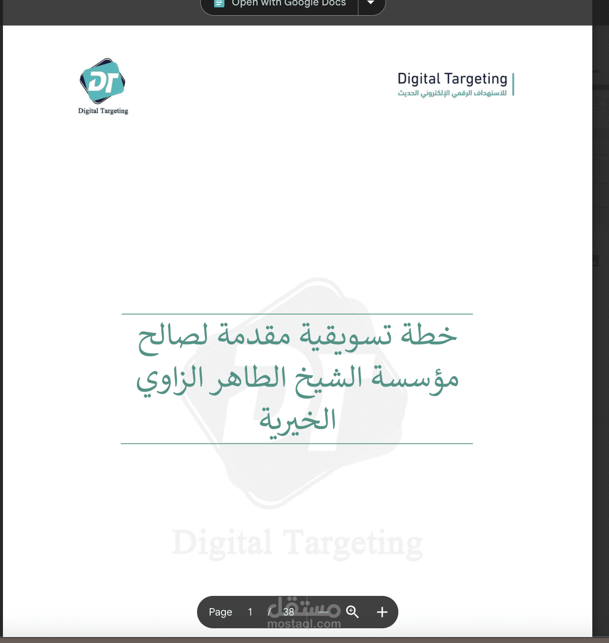 خطة تسويقية