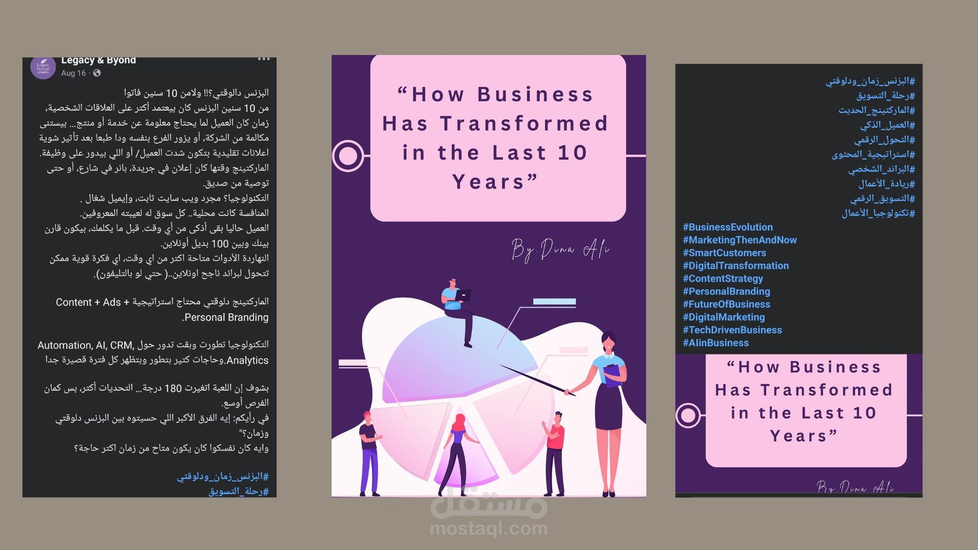 مقال عن تطور العمل خلال ١٠ سنين