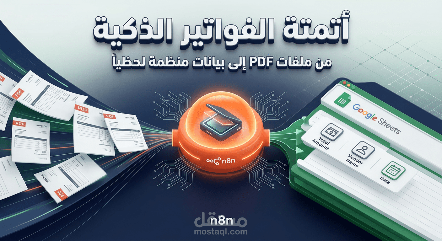 نظام مؤتمت لتحليل الفواتير (PDF) واستخراج البيانات