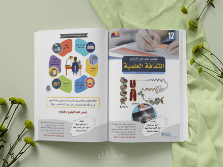تصميم داخلي لكتاب تعليمي