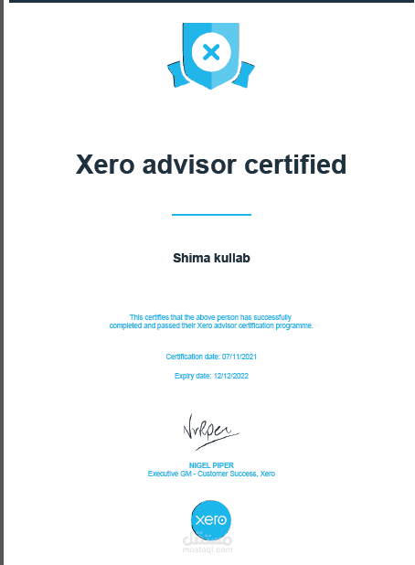 Xero Certified