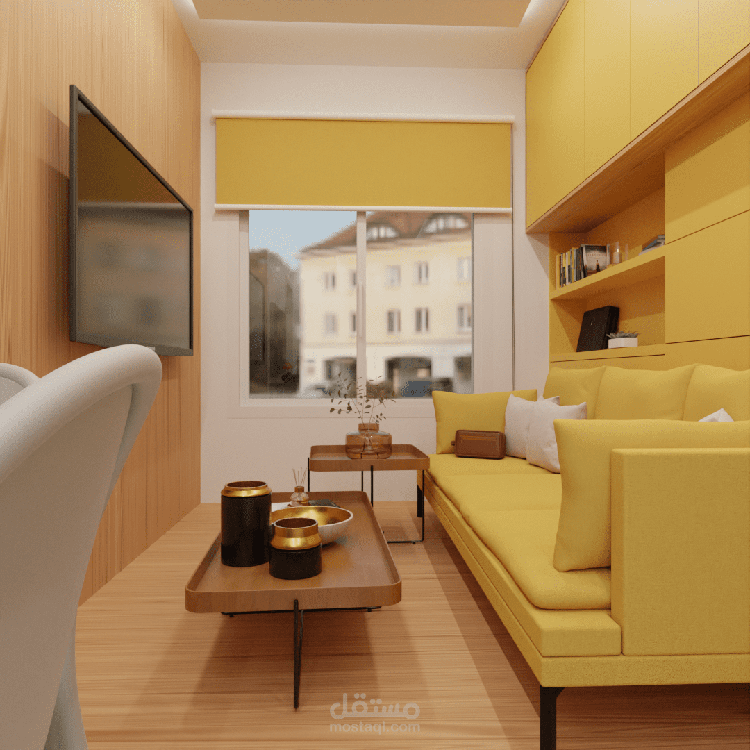 yellow apartment