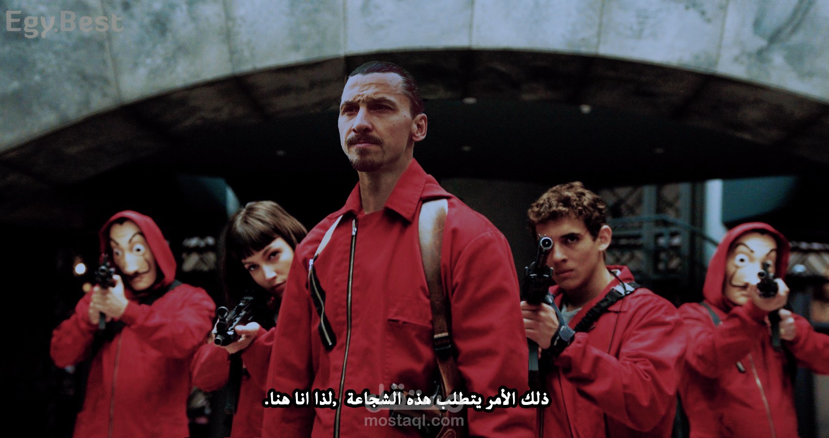 مشروع دمج لاعب الكرة زلاتان ابراهيموفيتش مع شخصية برلين في مسلسل لاكاسا