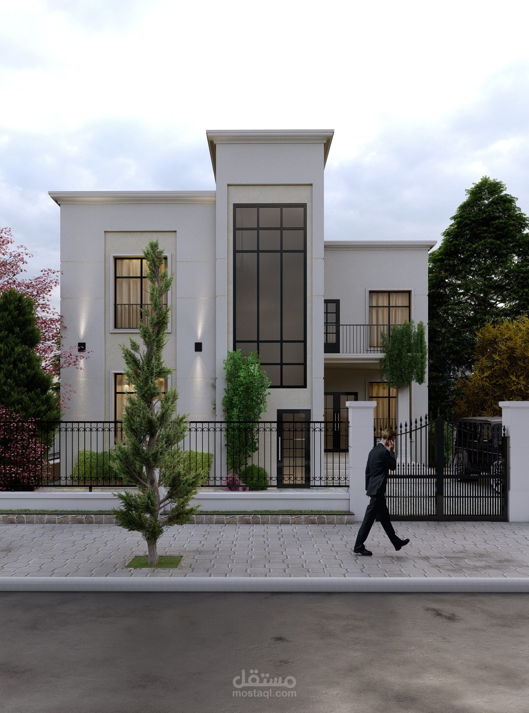 تصميم فيلا -نيوكلاسيك-