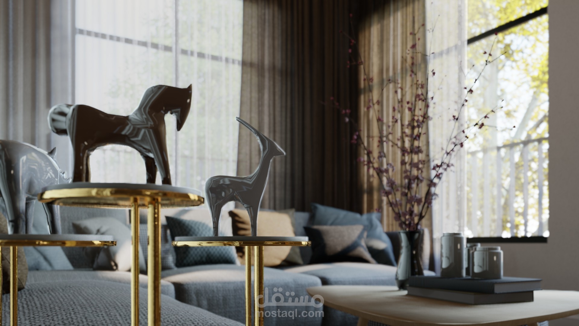 تصميم داخلي غرفة معيشة