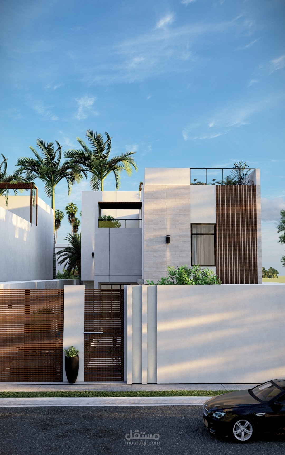 تصميم خارجي لواجهة مودرن