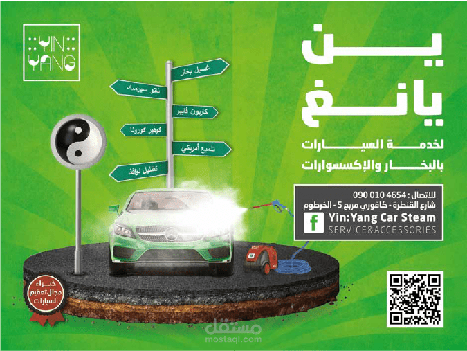 Yin Yang Car Steam Wash