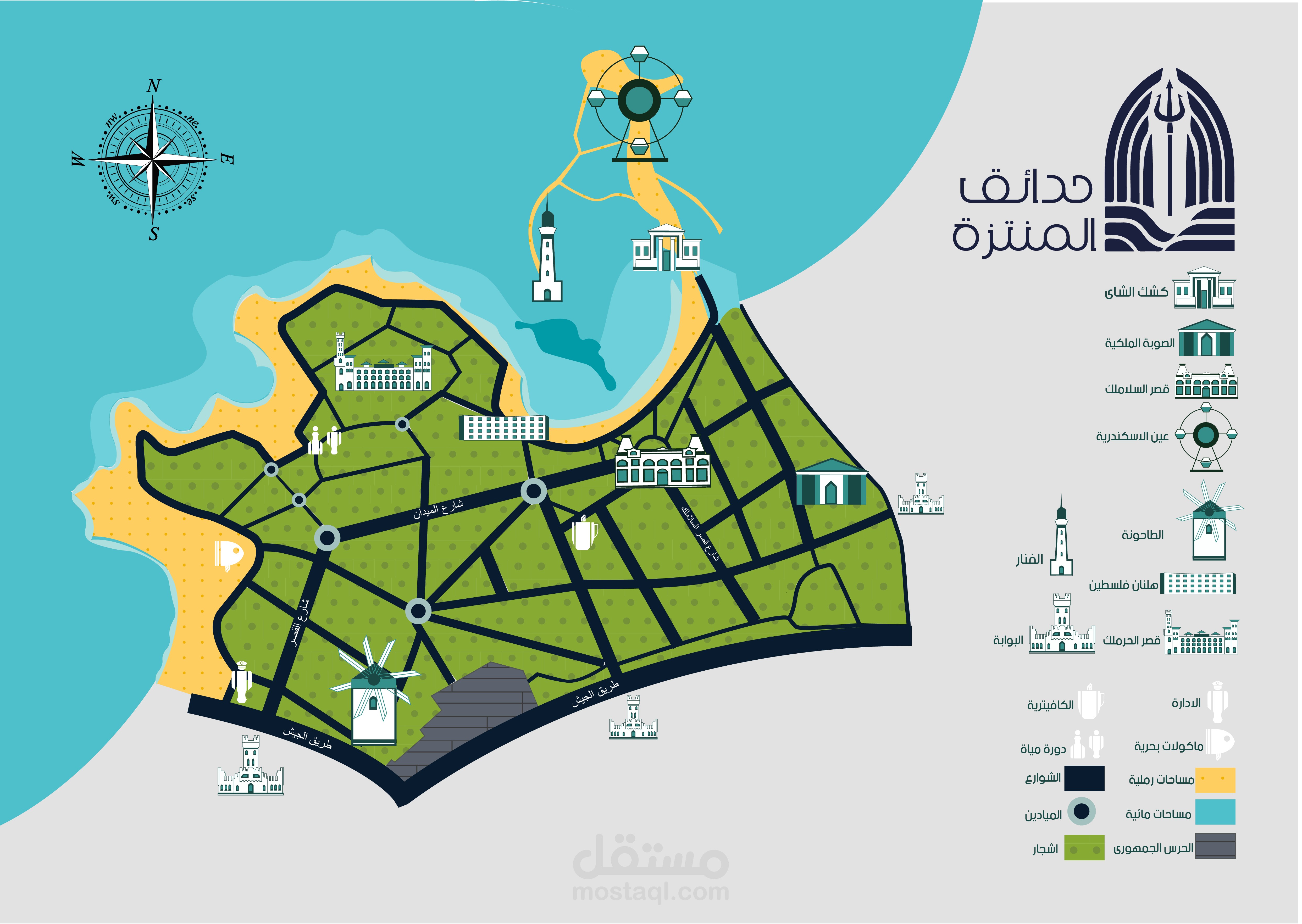 El Montaza map design