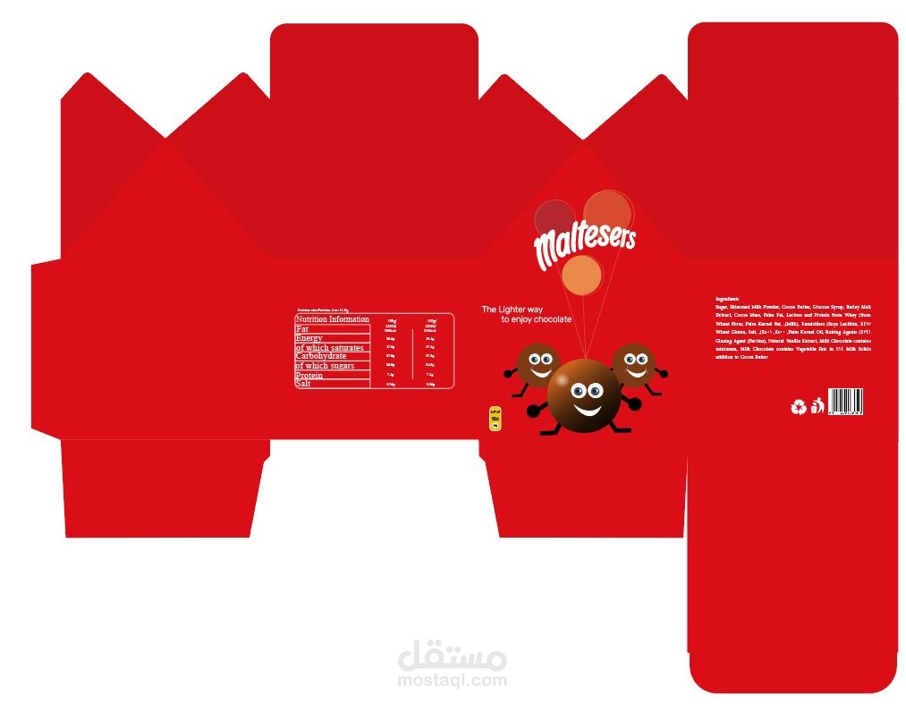 Maltesers Chocolate Package design