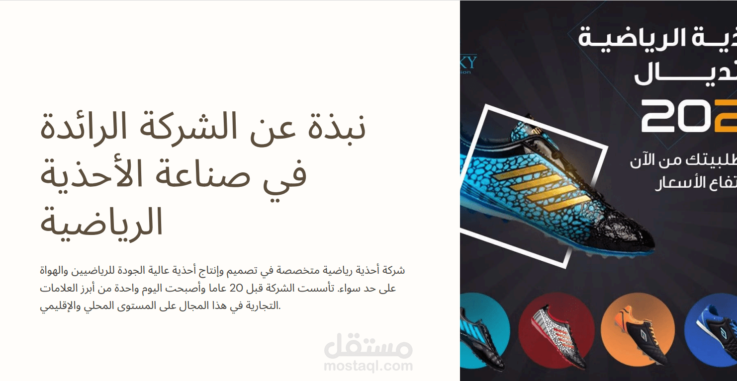 نموذج لخطه تسويقيه لشركه في مجال الاحذيه الرياضيه