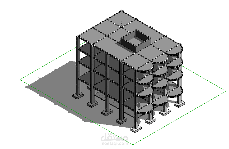 نمذجة مبنى سكني