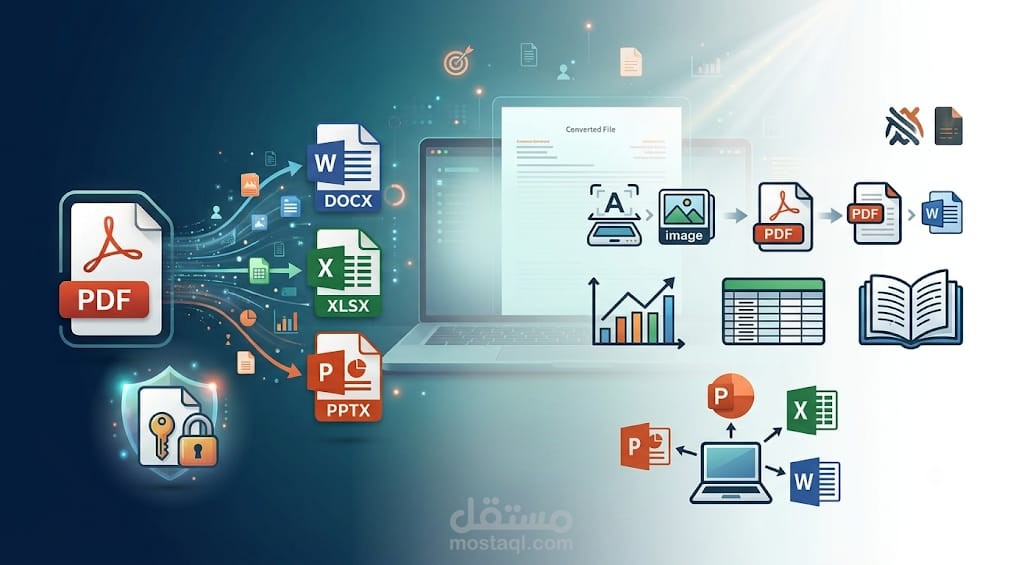 حول ملفاتك الصور وPDF بأعلى جودة تنسيق تصميم تعديل شامل