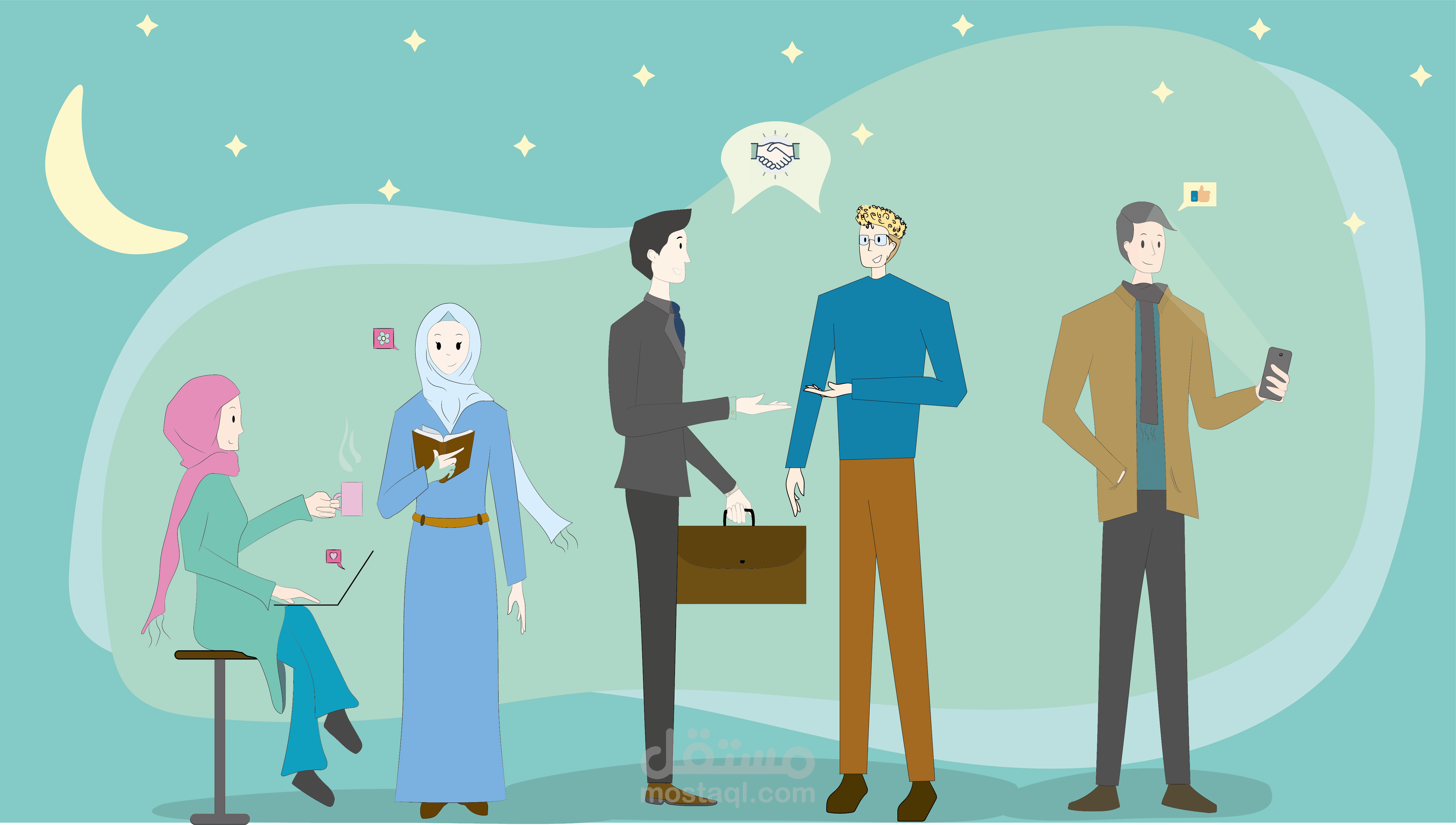 فلات آرت Arab community