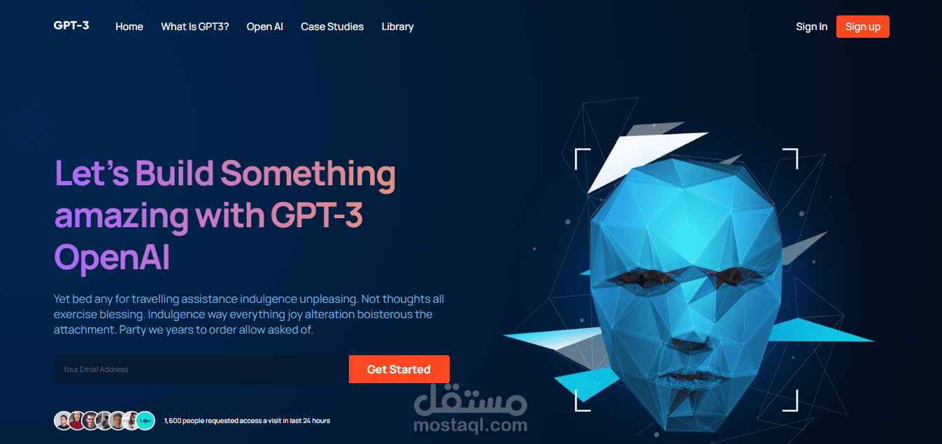 موقع GPT-3 شغل فاخر من الاَخر