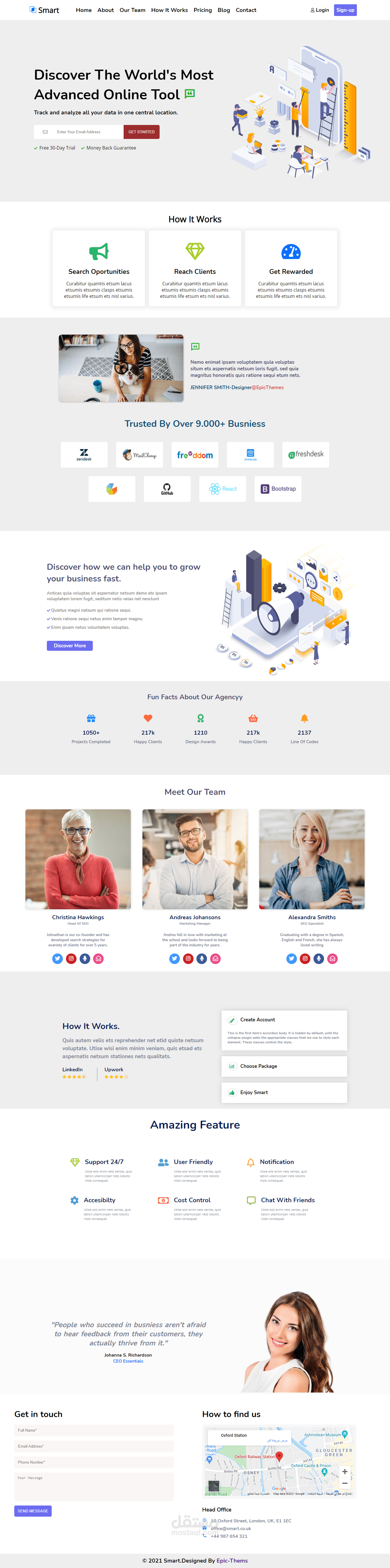 Landing page