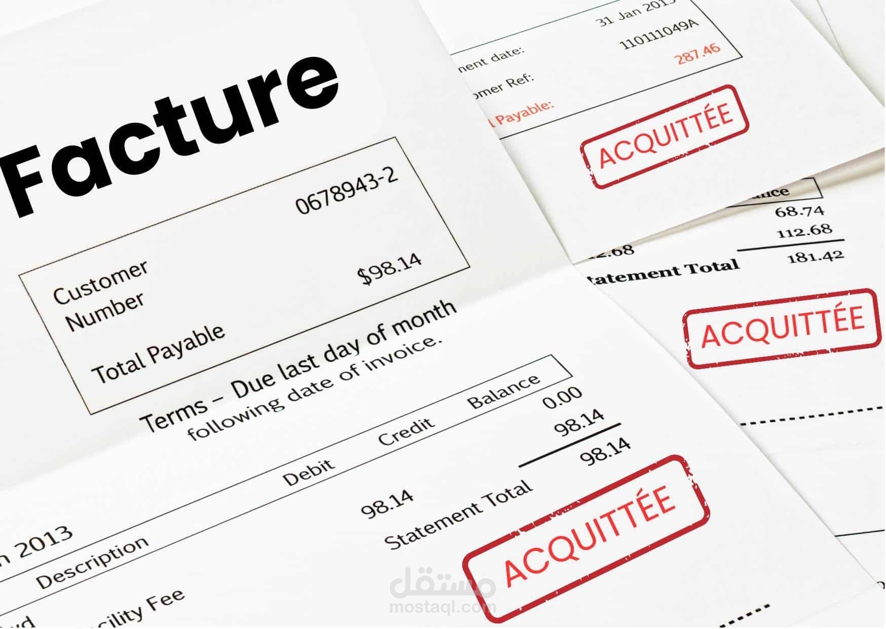 نمادج فواتير ادارية