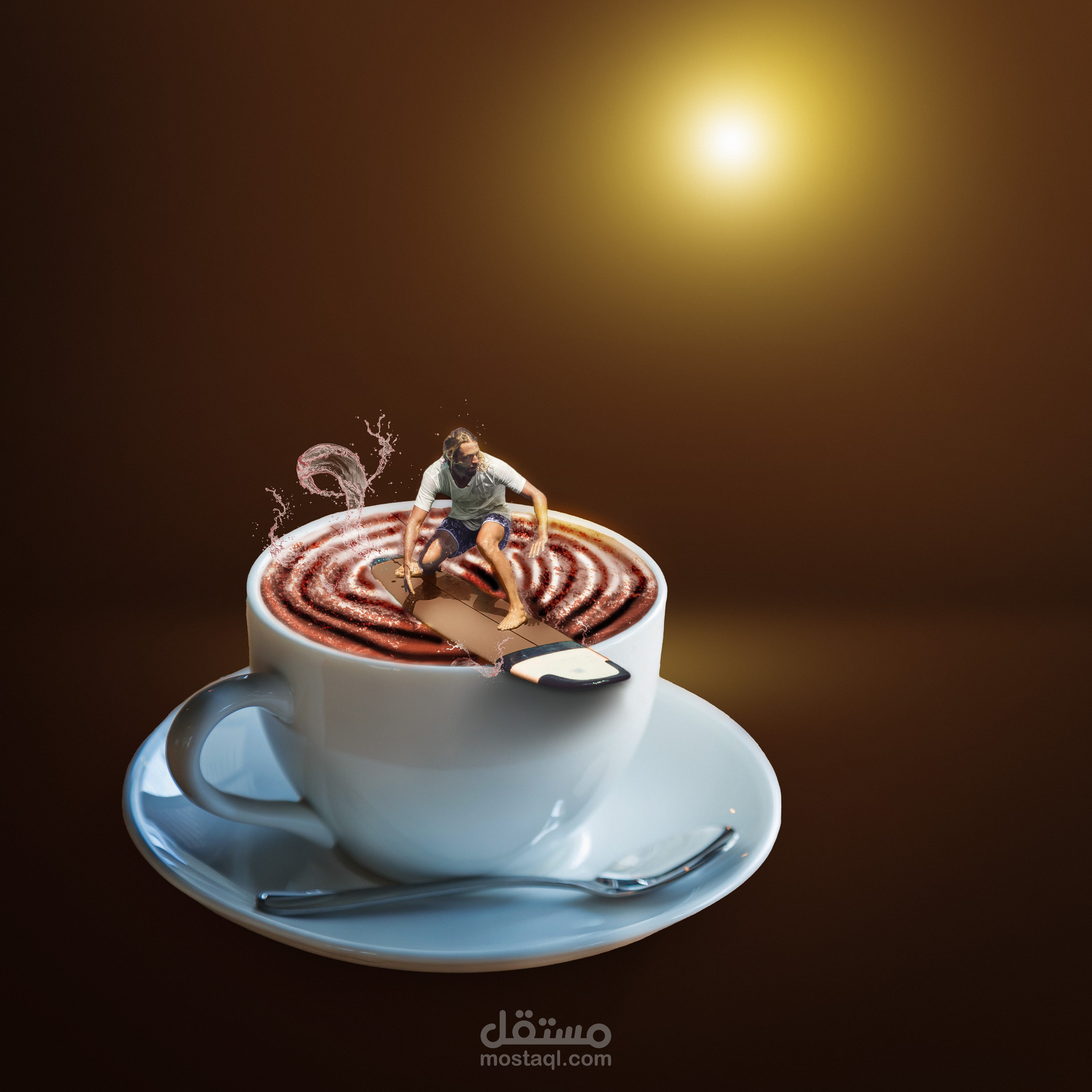 تصميم دعائي للقهوة