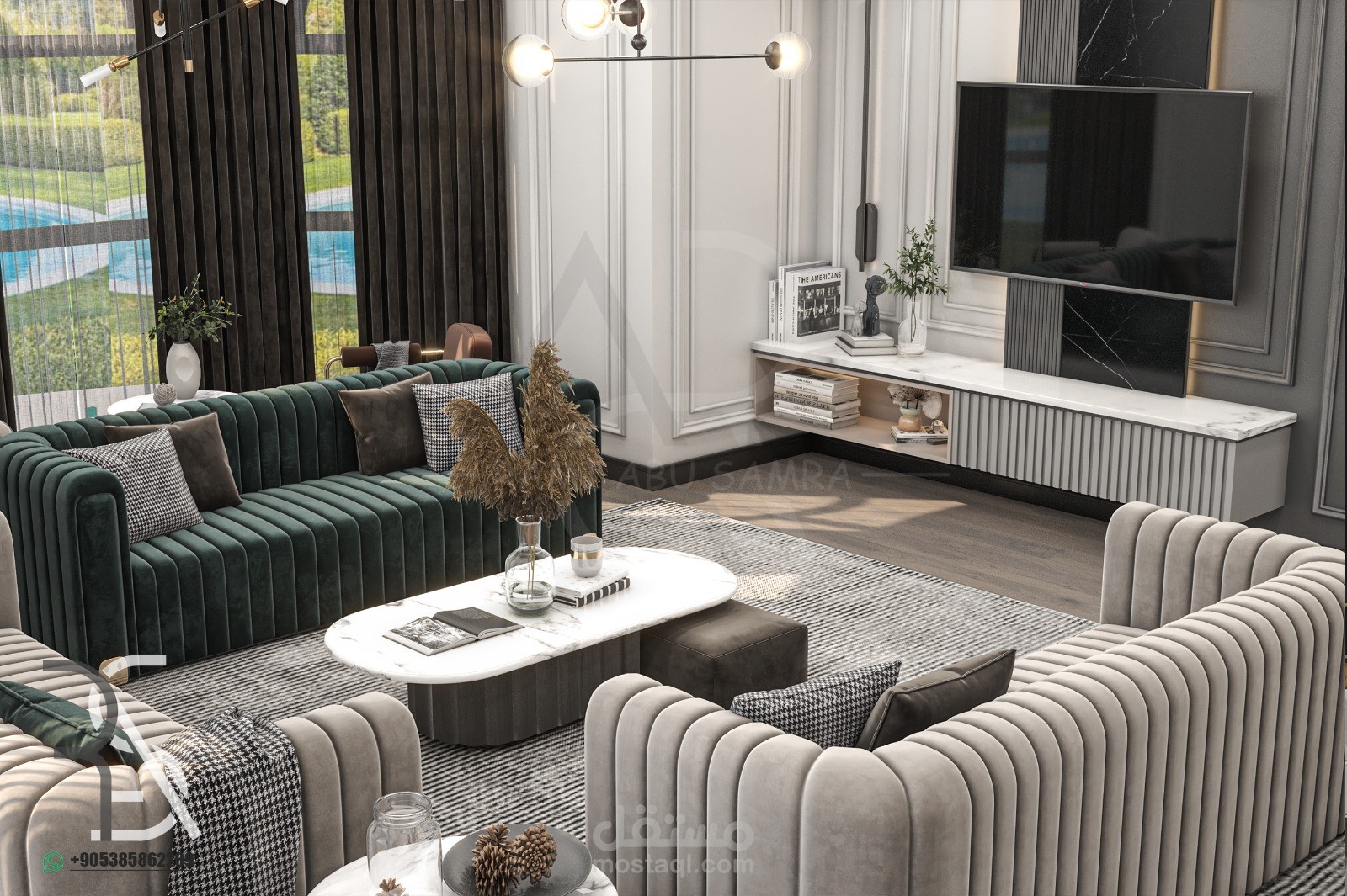 تصميم مجلس فيلا بالدمام