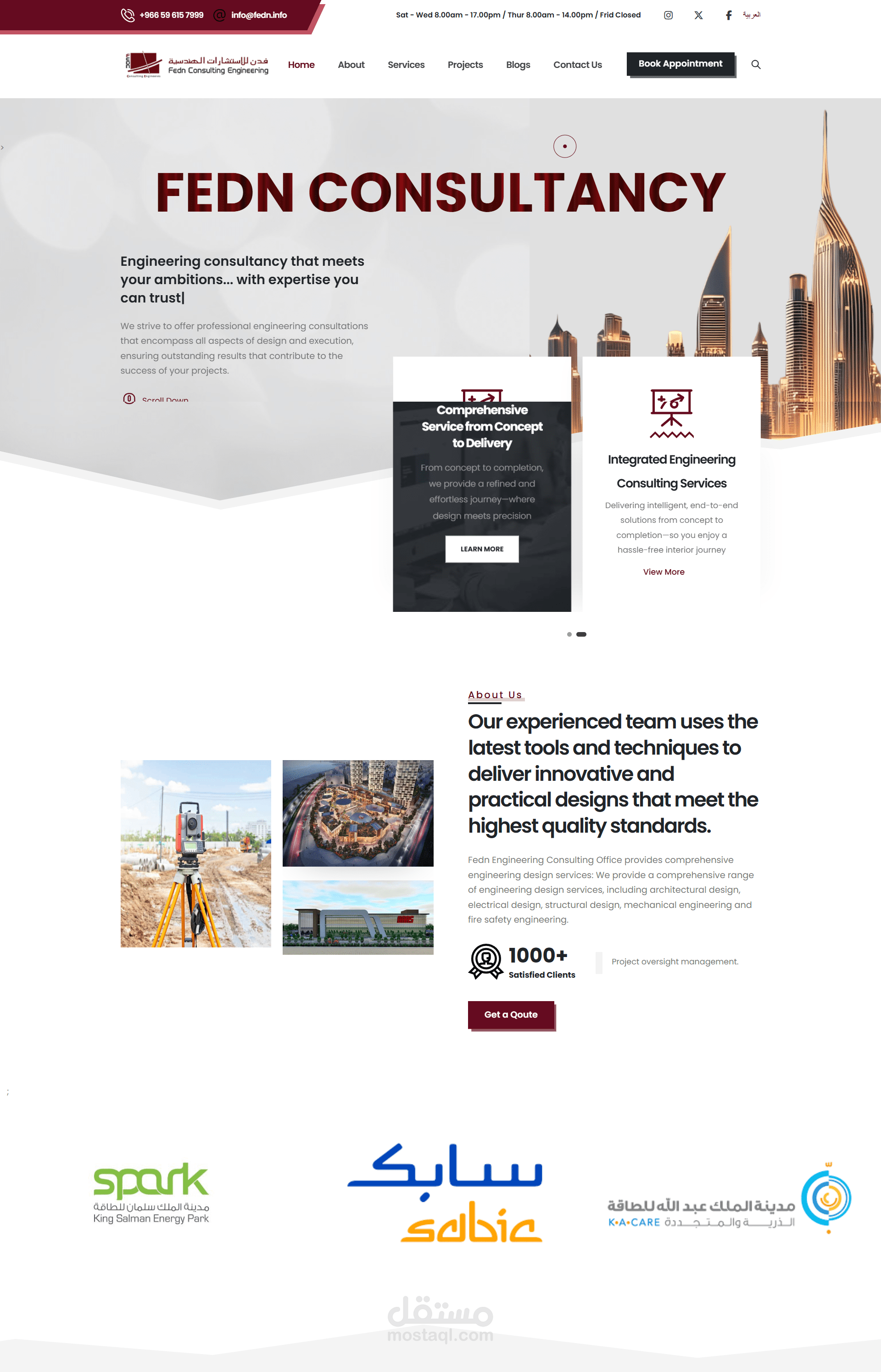 FEDN Engineering Consulting Website