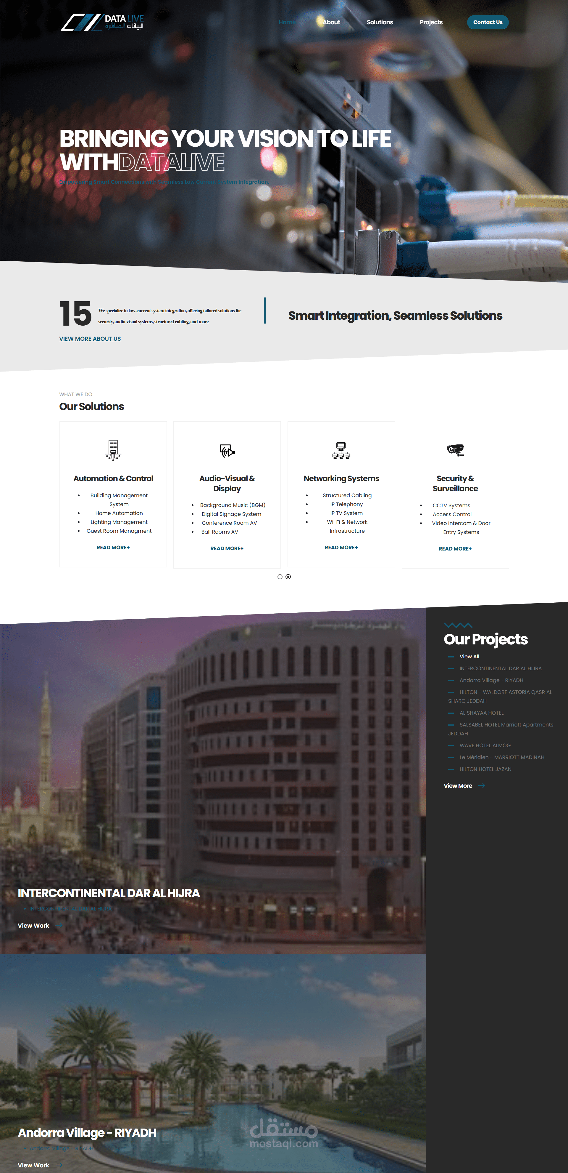 DataLive – Full Dynamic Website with Advanced Admin Dashboard
