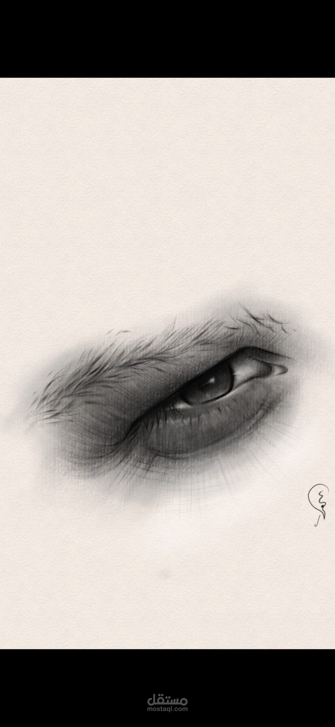 رسم عين واقعية ببرنامج ipsbaint رسم رقمي