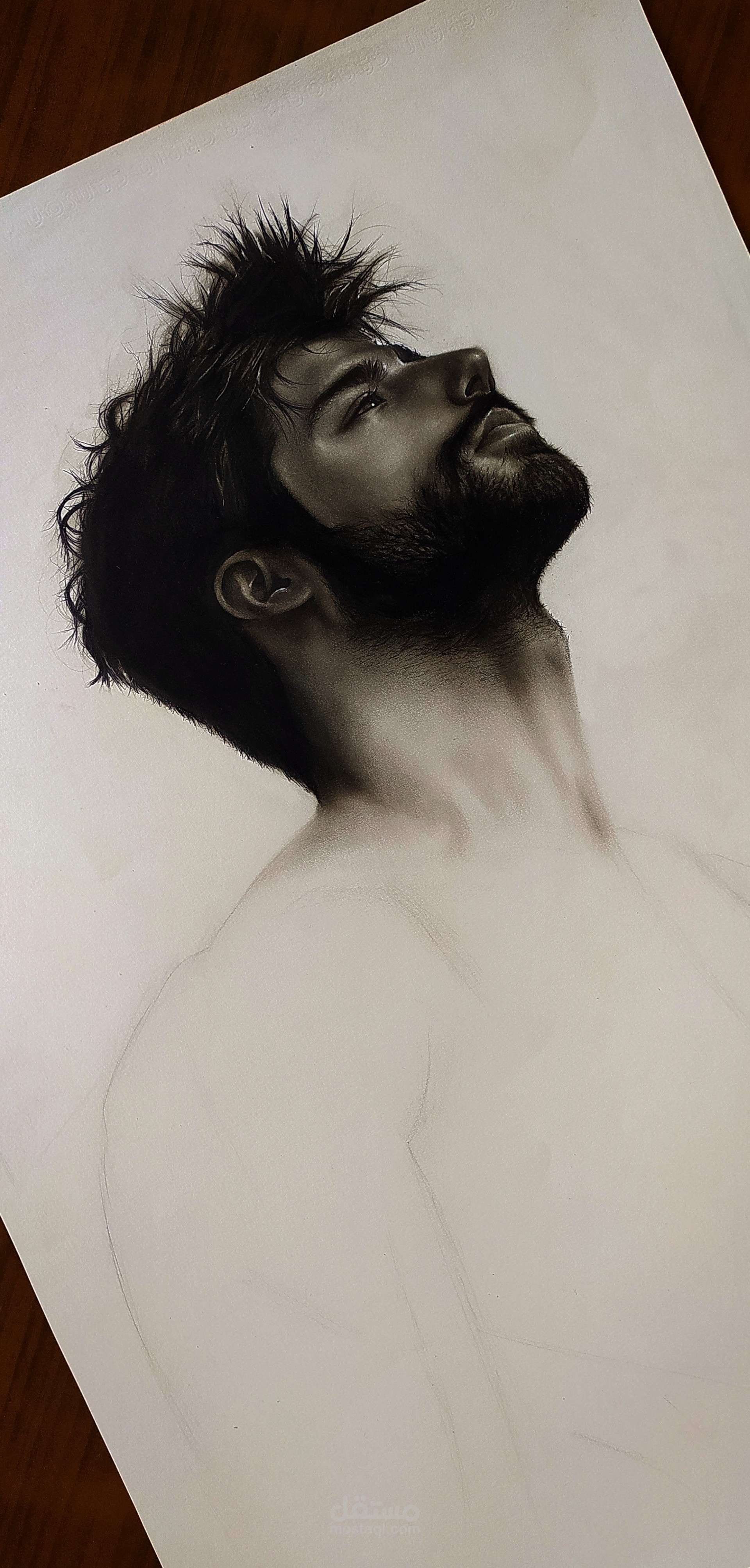 رسم بالفحم والرصاص