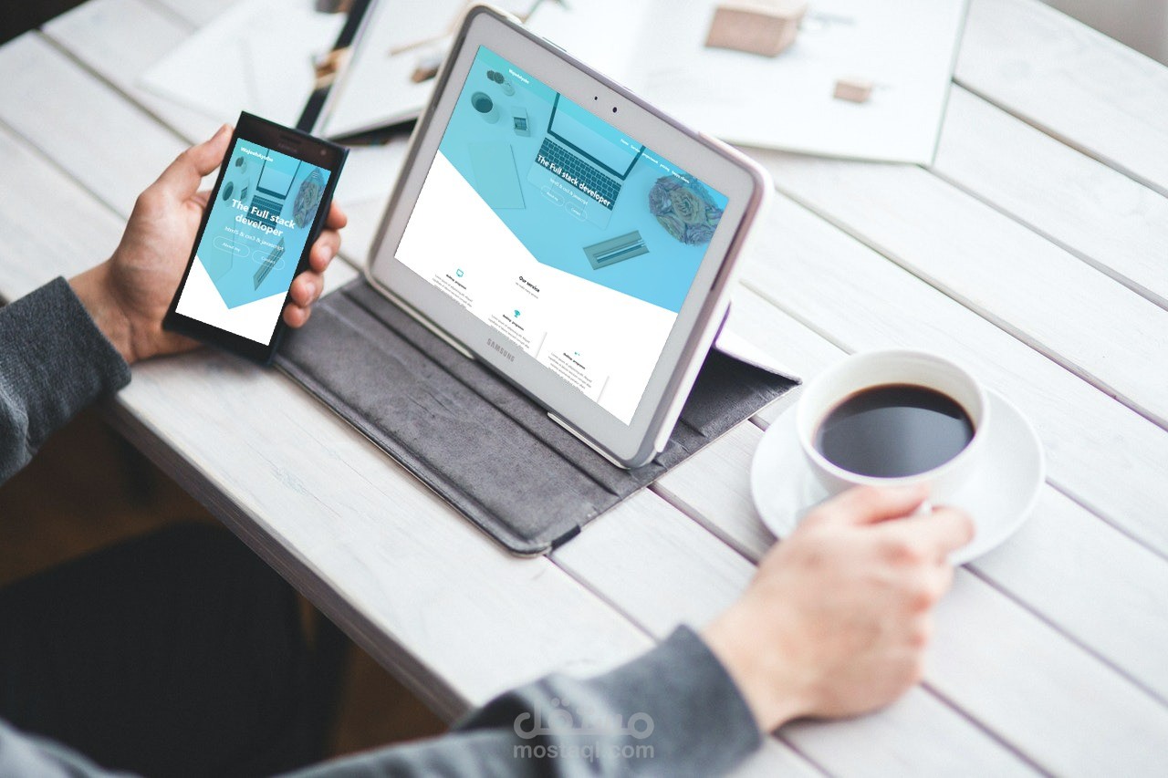 تصميم صفحة هبوط لعيادة تغذية الالكترونية