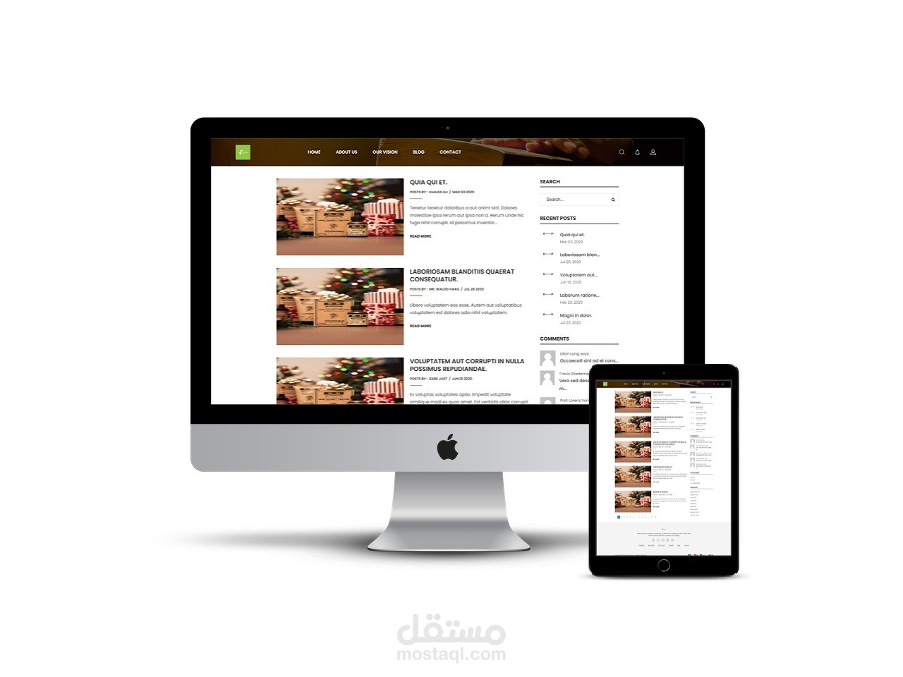 برمجة موقع ادارة محتوي CMS بواسطة LARAVEL