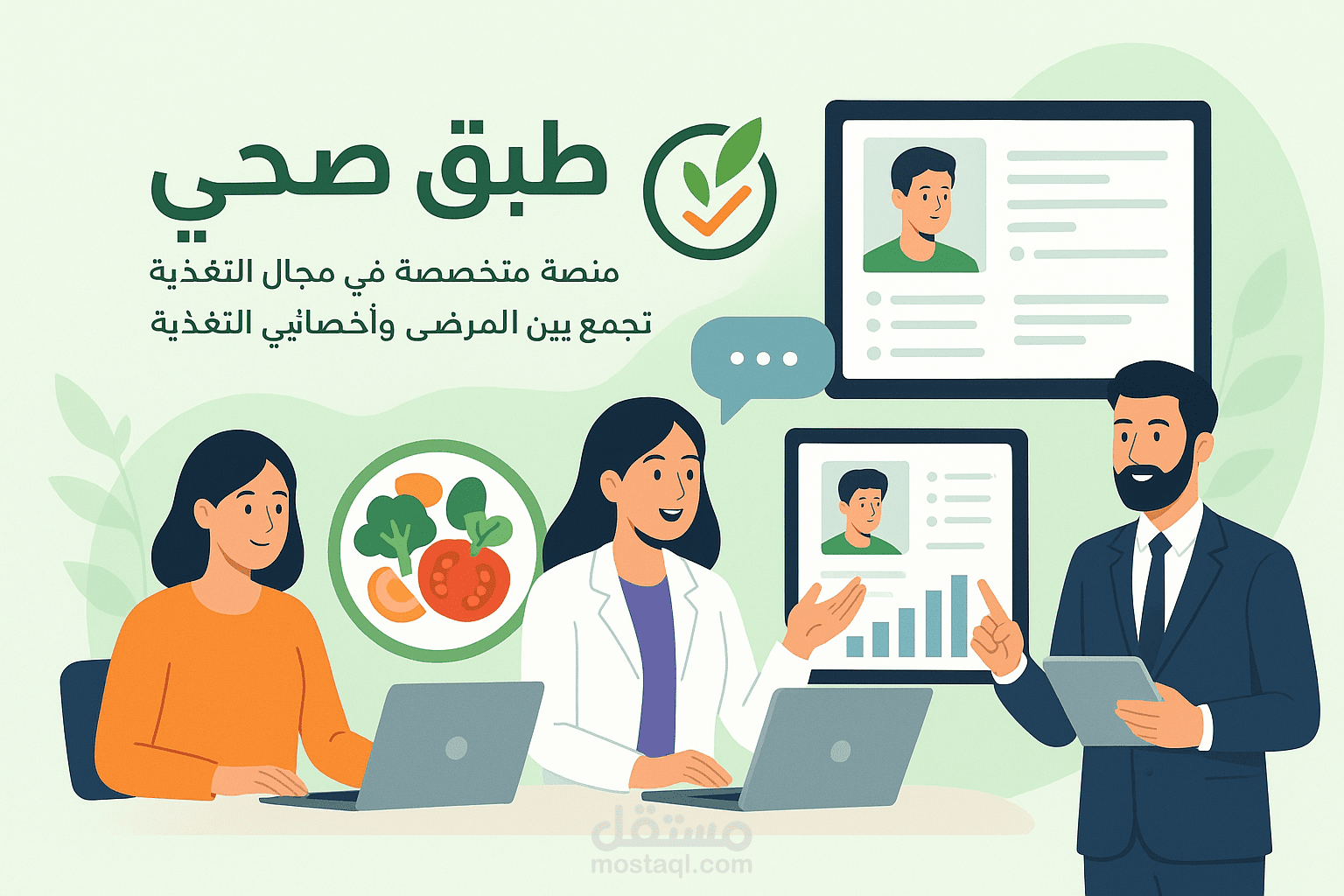 طبق صحي – منصتك المتكاملة للتواصل مع خبراء التغذية