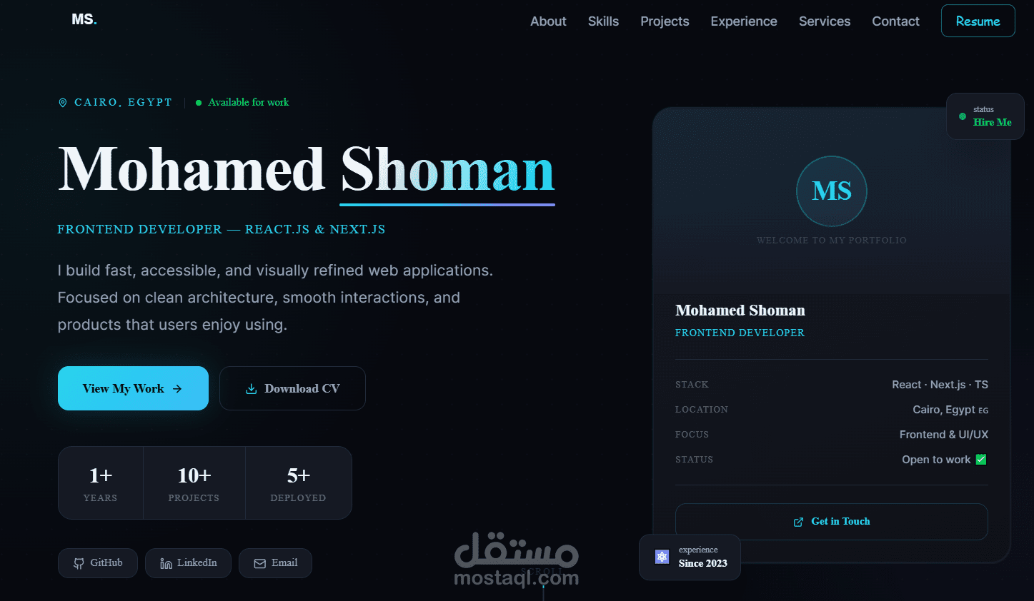 Personal Portfolio Website