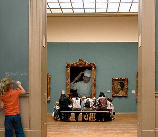 اضافه برواز للصورة ووضعها فى متحف عالمى