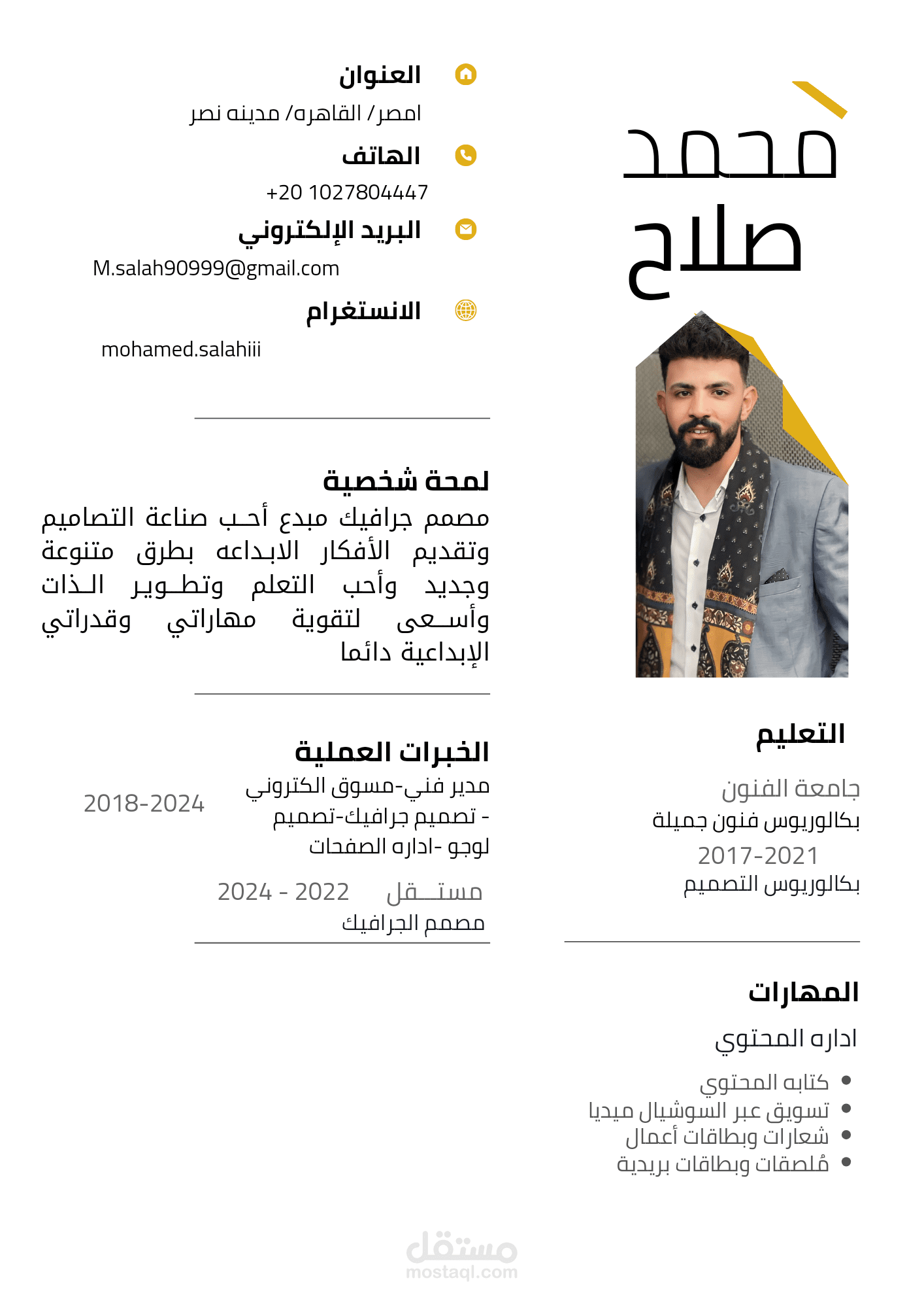 السيره الذاتيه /CV