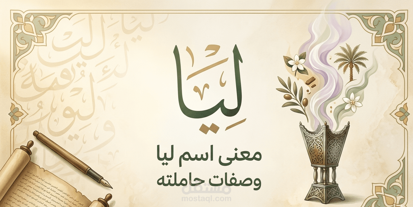 مقال عن معنى اسم ليا